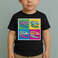 Pop Art TRex Skeleton Tyrannosaurus Rex Toddler T-Shirt