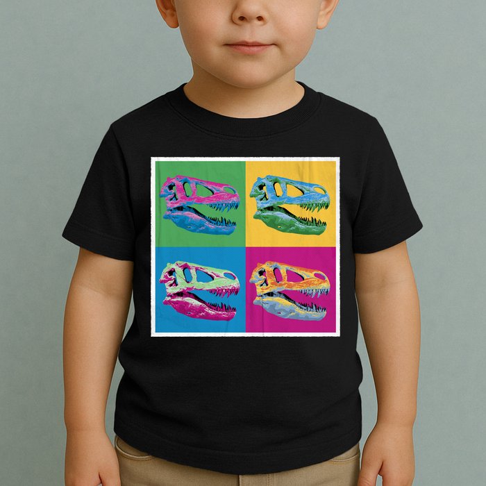 Pop Art TRex Skeleton Tyrannosaurus Rex Toddler T-Shirt