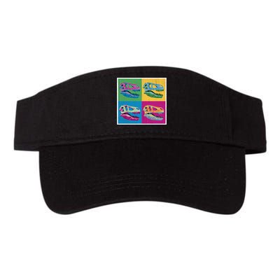 Pop Art TRex Skeleton Tyrannosaurus Rex Valucap Bio-Washed Visor