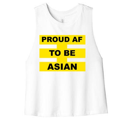 Proud Af To Be Asian Great Asian American Gift Women's Racerback Cropped Tank