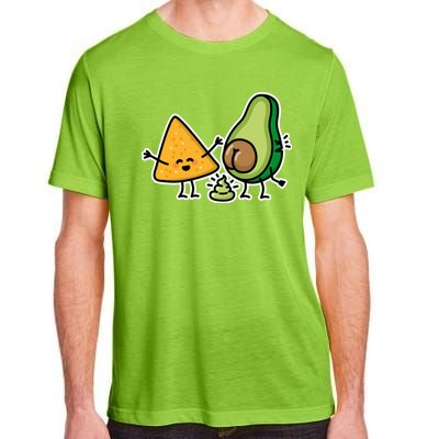 Pooping Avocado Tortilla Chips Guacamole Guac Turd Vegan Adult ChromaSoft Performance T-Shirt