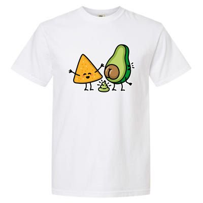 Pooping Avocado Tortilla Chips Guacamole Guac Turd Vegan Garment-Dyed Heavyweight T-Shirt