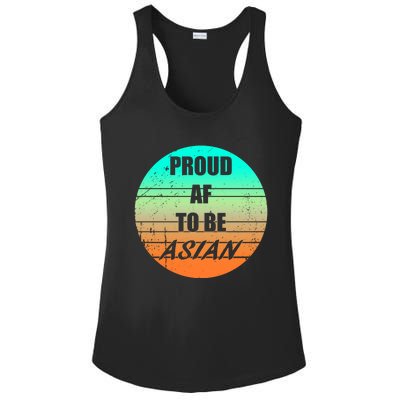 Proud Af To Be Asian American And Aapi Gift Ladies PosiCharge Competitor Racerback Tank