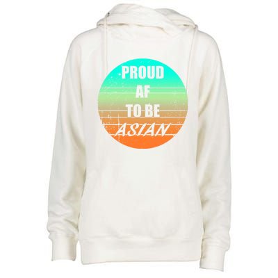 Proud Af To Be Asian American And Aapi Gift Womens Funnel Neck Pullover Hood