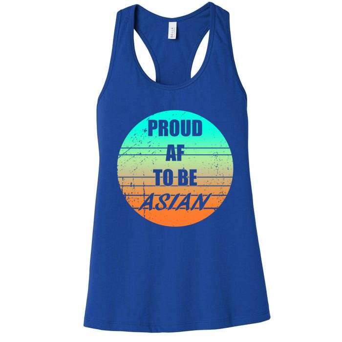 Proud Af To Be Asian American And Aapi Gift Women's Racerback Tank