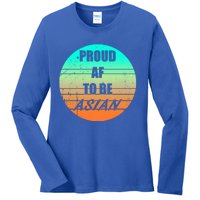 Proud Af To Be Asian American And Aapi Gift Ladies Long Sleeve Shirt