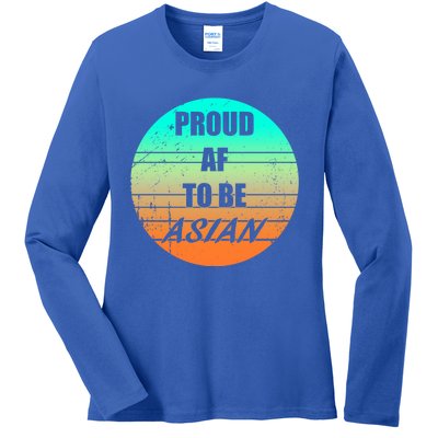 Proud Af To Be Asian American And Aapi Gift Ladies Long Sleeve Shirt