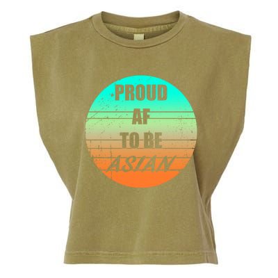 Proud Af To Be Asian American And Aapi Gift Garment-Dyed Women's Muscle Tee