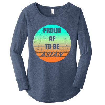 Proud Af To Be Asian American And Aapi Gift Women's Perfect Tri Tunic Long Sleeve Shirt