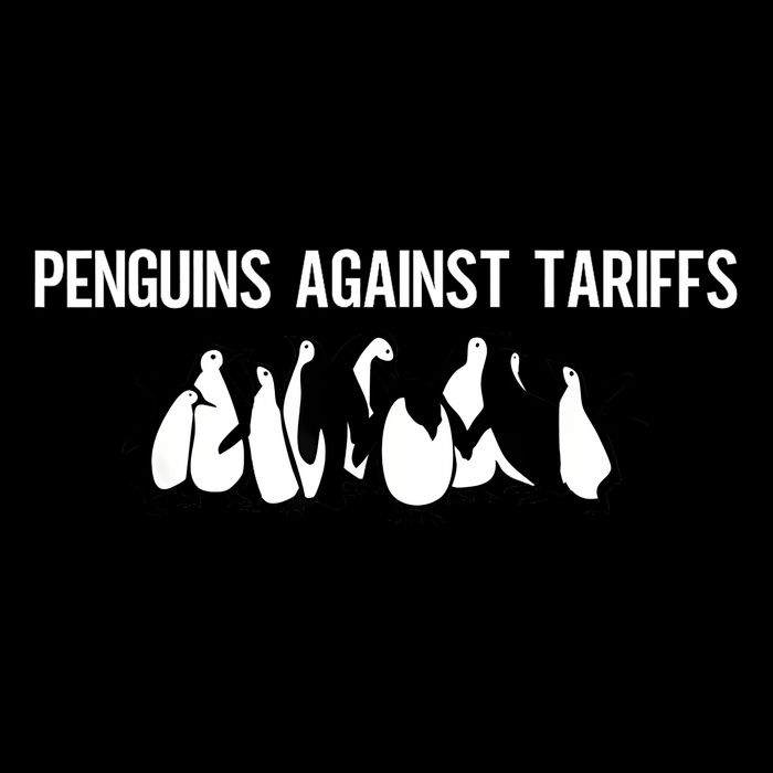  Penguins Against Tariffs Sarcastic Saying Meme Impact Tech Backpack