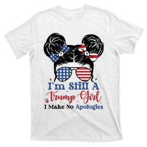 Patriotic American Trump Girl Graphic T-Shirt