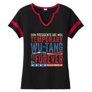 Presidents Are Temporary W.U.T.A.N.G Is Forever 2024 Ladies Halftime Notch Neck Tee