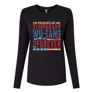 Presidents Are Temporary W.U.T.A.N.G Is Forever 2024 Womens Cotton Relaxed Long Sleeve T-Shirt