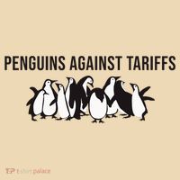 Penguins Against Tariffs Penguin Resist Funny Penguins  Drawstring Bag