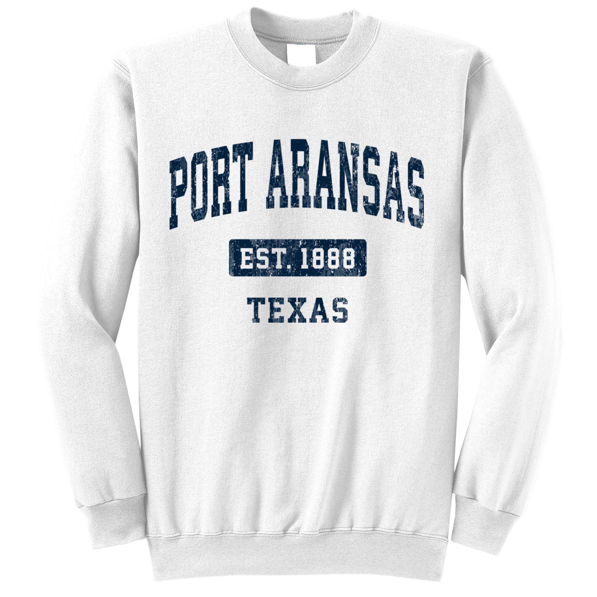 Port Aransas Texas Tx Vintage Sports Established Sweatshirt