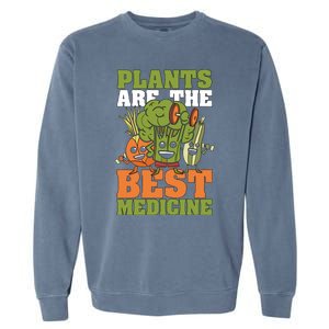 Plants Are The Best Vegan Lifestyle Vegetable Lover Veganism Gift Garment-Dyed Sweatshirt