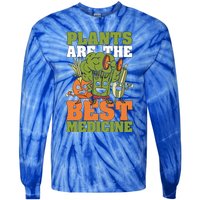 Plants Are The Best Vegan Lifestyle Vegetable Lover Veganism Gift Tie-Dye Long Sleeve Shirt