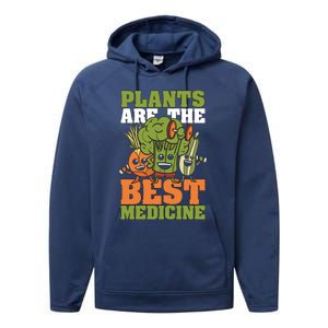 Plants Are The Best Vegan Lifestyle Vegetable Lover Veganism Gift Performance Fleece Hoodie