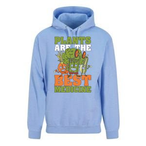 Plants Are The Best Vegan Lifestyle Vegetable Lover Veganism Gift Unisex Surf Hoodie