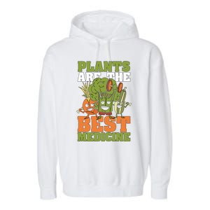 Plants Are The Best Vegan Lifestyle Vegetable Lover Veganism Gift Garment-Dyed Fleece Hoodie