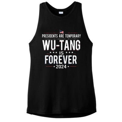 Presidents Are Temporary W.U.T.A.N.G Is Forever 2024 Ladies PosiCharge Tri-Blend Wicking Tank