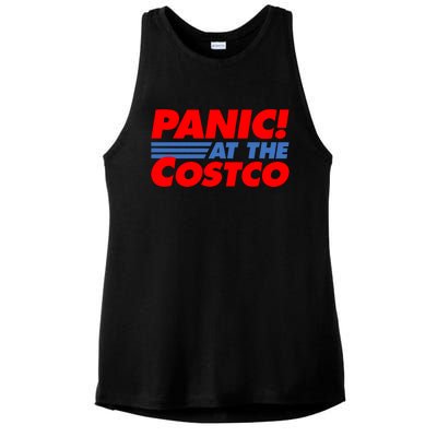 Panic At The Costco Funny Meme Ladies PosiCharge Tri-Blend Wicking Tank