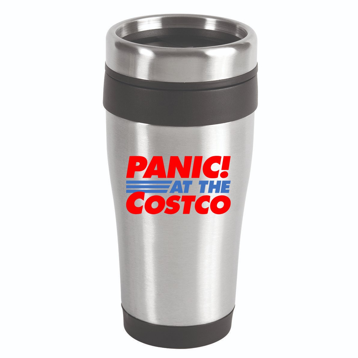 Panic At The Costco Funny Meme 16oz Travel Tumbler