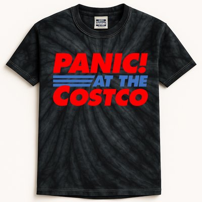 Panic At The Costco Funny Meme Kids Tie-Dye T-Shirt