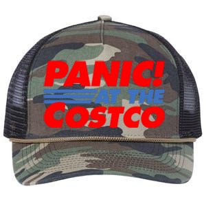 Panic At The Costco Funny Meme Retro Rope Trucker Hat Cap