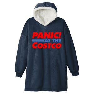 Panic At The Costco Funny Meme Hooded Wearable Blanket