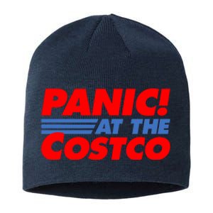 Panic At The Costco Funny Meme Sustainable Beanie