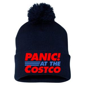 Panic At The Costco Funny Meme Pom Pom 12in Knit Beanie