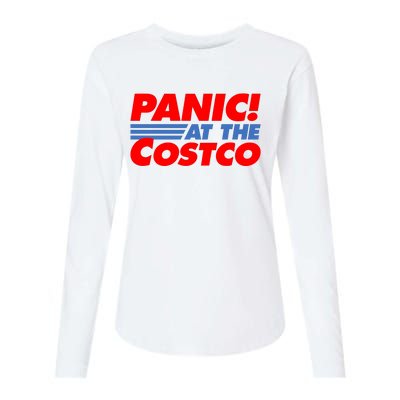 Panic At The Costco Funny Meme Womens Cotton Relaxed Long Sleeve T-Shirt