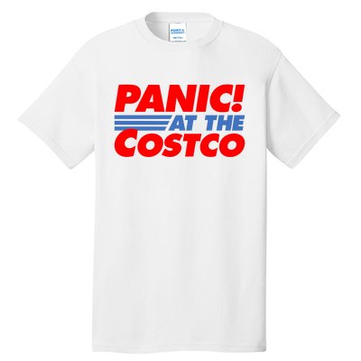 Panic At The Costco Funny Meme Tall T-Shirt