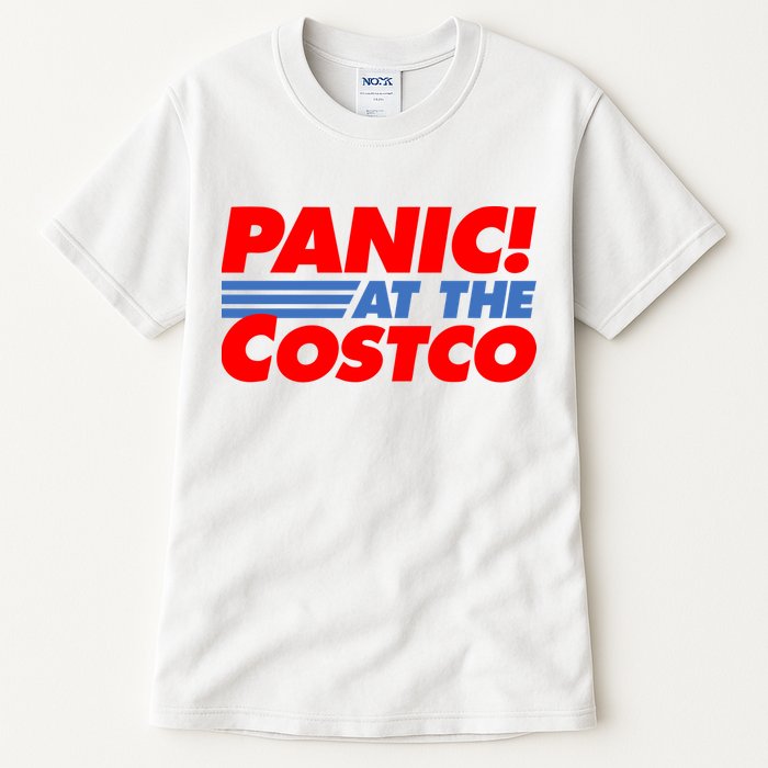 Panic At The Costco Funny Meme Tall T-Shirt