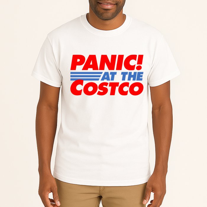 Panic At The Costco Funny Meme Tall T-Shirt