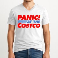 Panic At The Costco Funny Meme V-Neck T-Shirt