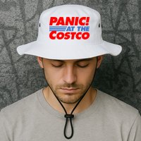 Panic At The Costco Funny Meme Bucket Hat