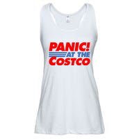 Panic At The Costco Funny Meme Ladies Essential Flowy Tank