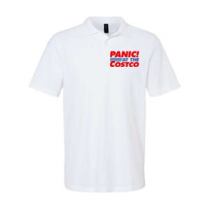 Panic At The Costco Funny Meme Softstyle Adult Sport Polo