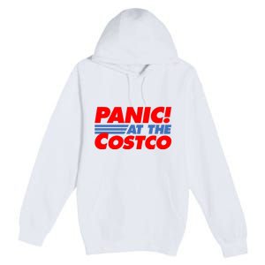 Panic At The Costco Funny Meme Premium Pullover Hoodie