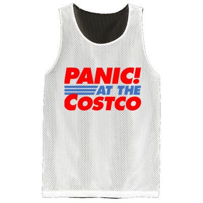 Panic At The Costco Funny Meme Mesh Reversible Basketball Jersey Tank