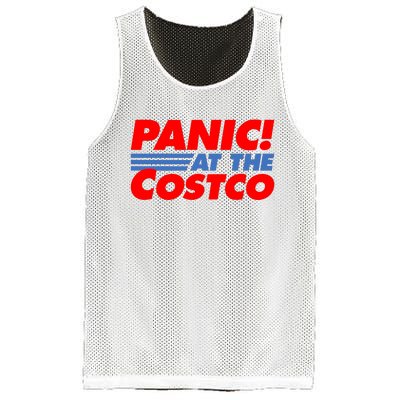 Panic At The Costco Funny Meme Mesh Reversible Basketball Jersey Tank