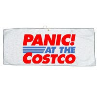 Panic At The Costco Funny Meme Large Microfiber Waffle Golf Towel