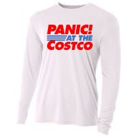 Panic At The Costco Funny Meme Cooling Performance Long Sleeve Crew