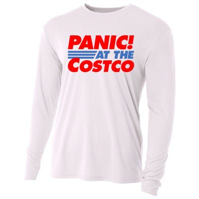 Panic At The Costco Funny Meme Cooling Performance Long Sleeve Crew