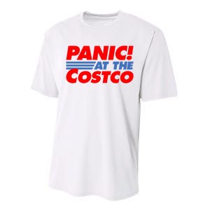 Panic At The Costco Funny Meme Performance Sprint T-Shirt