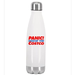 Panic At The Costco Funny Meme Stainless Steel Insulated Water Bottle