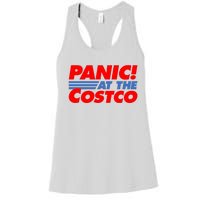 Panic At The Costco Funny Meme Women's Racerback Tank