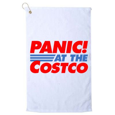 Panic At The Costco Funny Meme Golf Towel